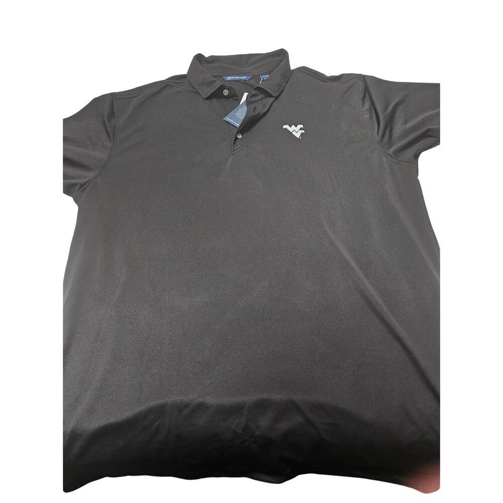 Cutter and Buck Eco Pique Polo Black West Virgina size XL Tall